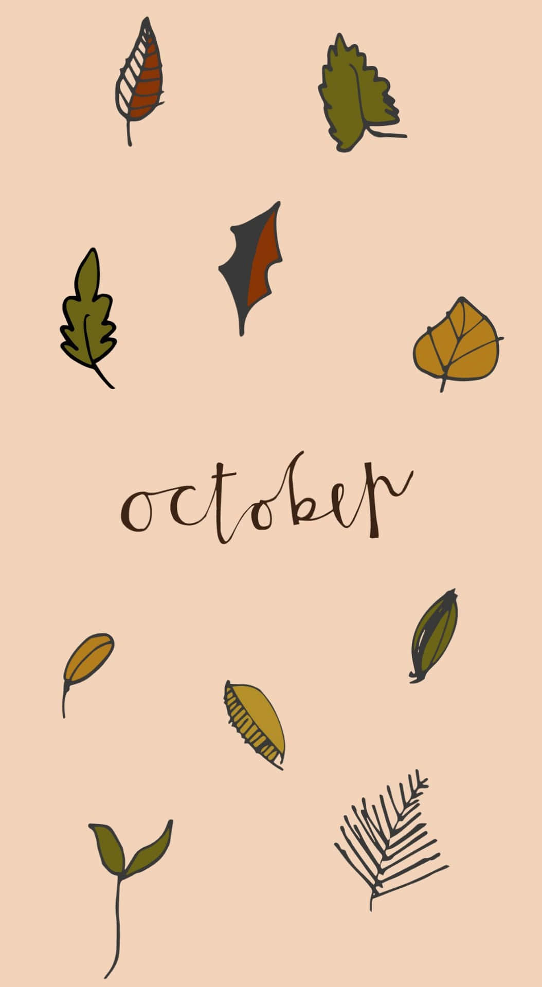 October Aesthetic Autumn Leaves