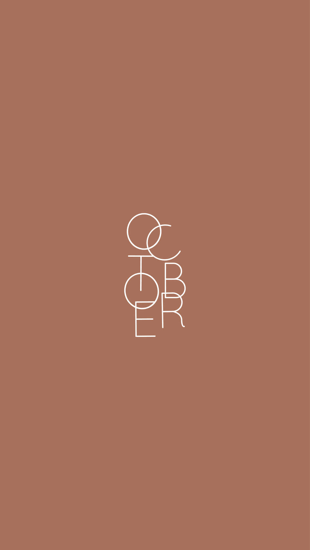 October Aesthetic Brown Background