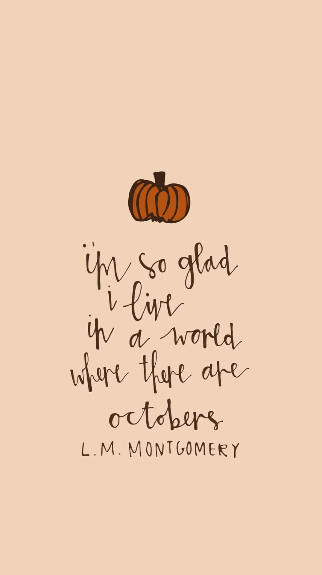 October Aesthetic Grateful Quote Background