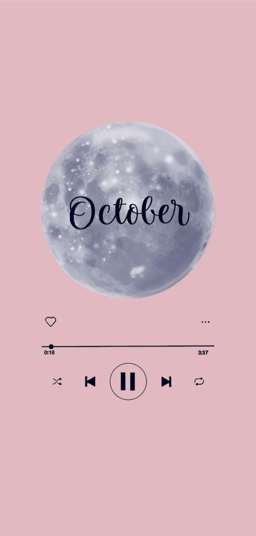 October Aesthetic Pink Mobile Background