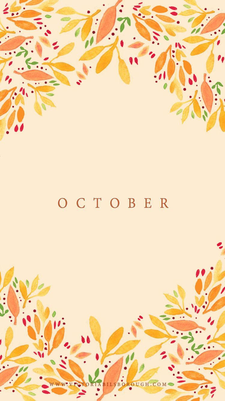 October Aesthetic Text Art