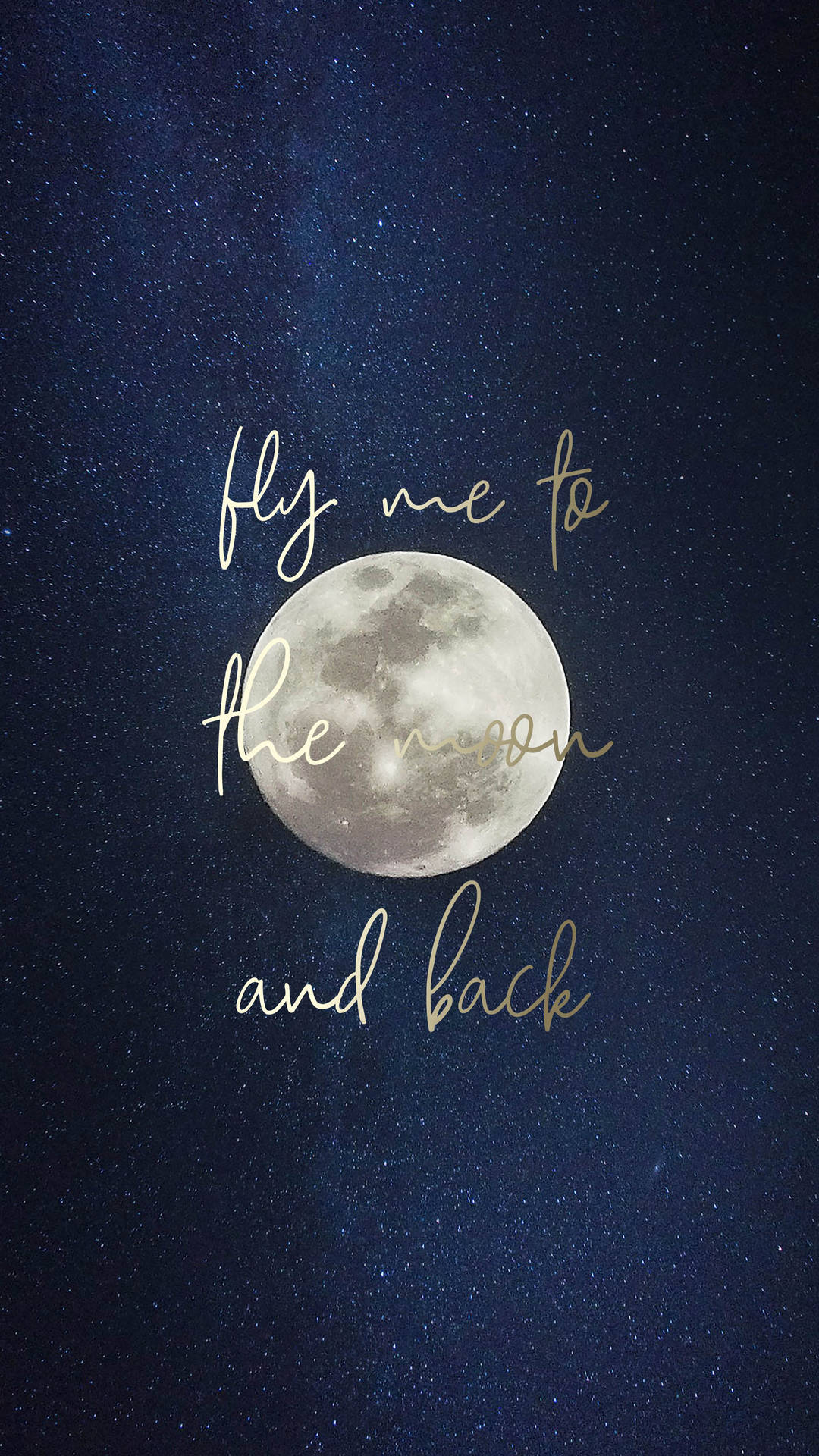 October Fly Moon Quote Background