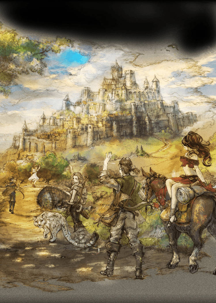 Octopath Traveler Castle Background