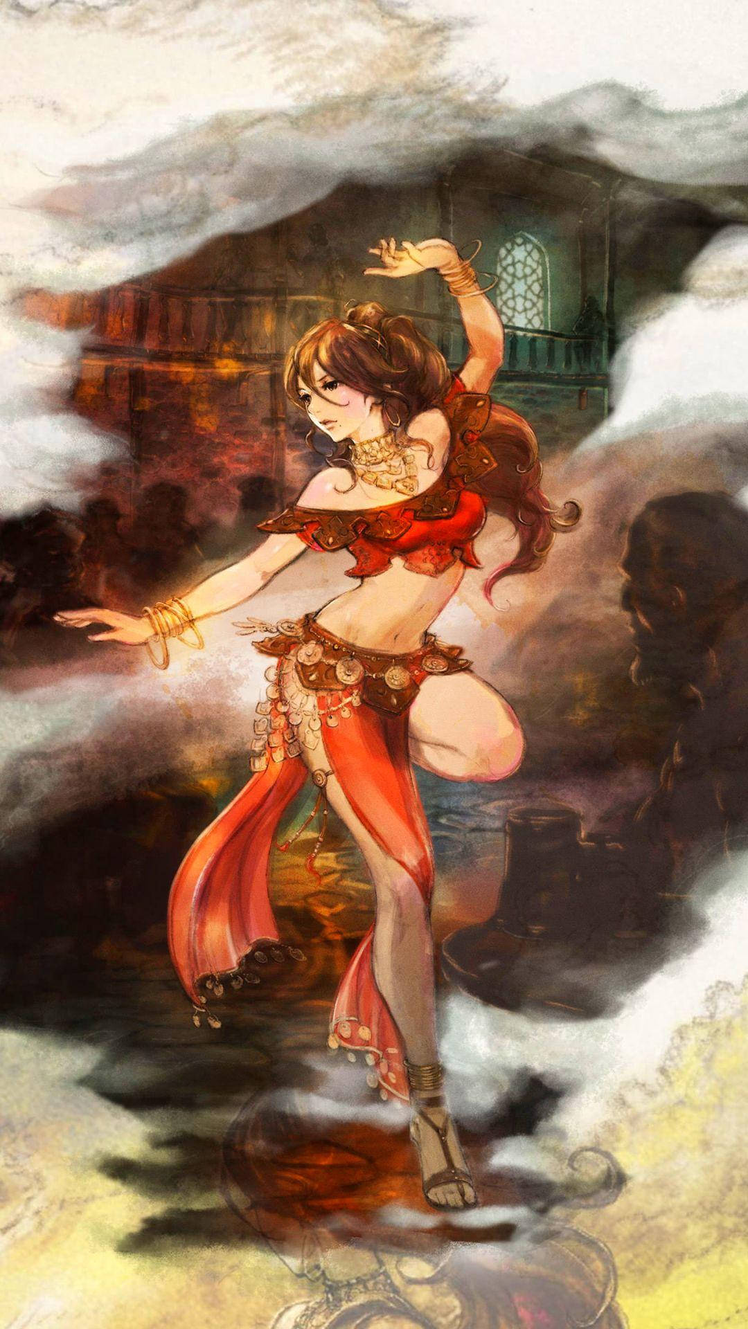 Octopath Traveler Dancer Primrose Background