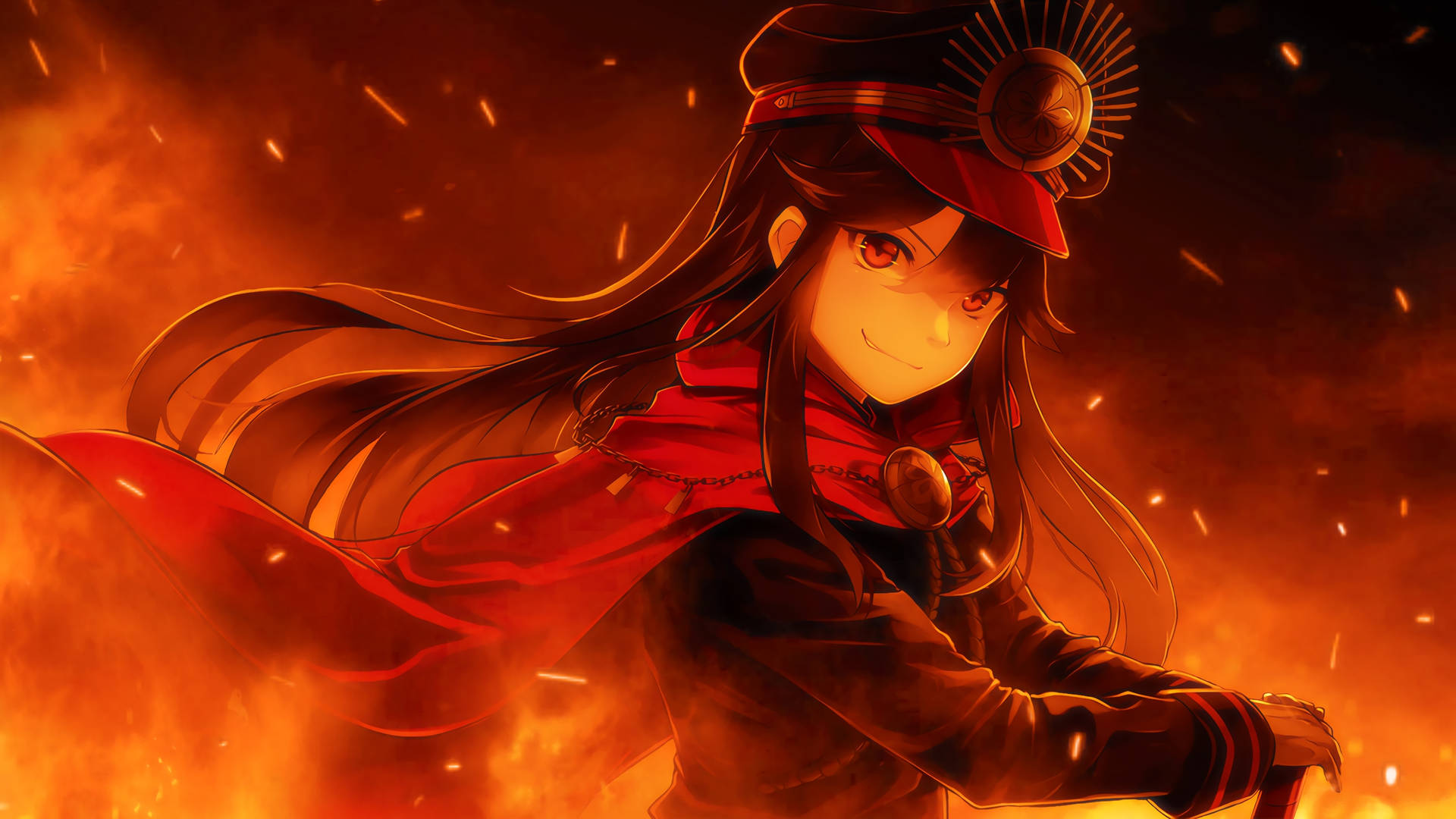 Oda Nobunaga Fire Anime Background