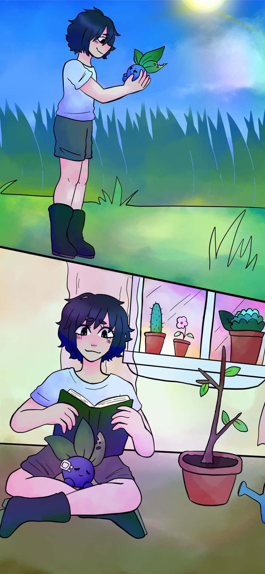 Oddish Comic Strips Background