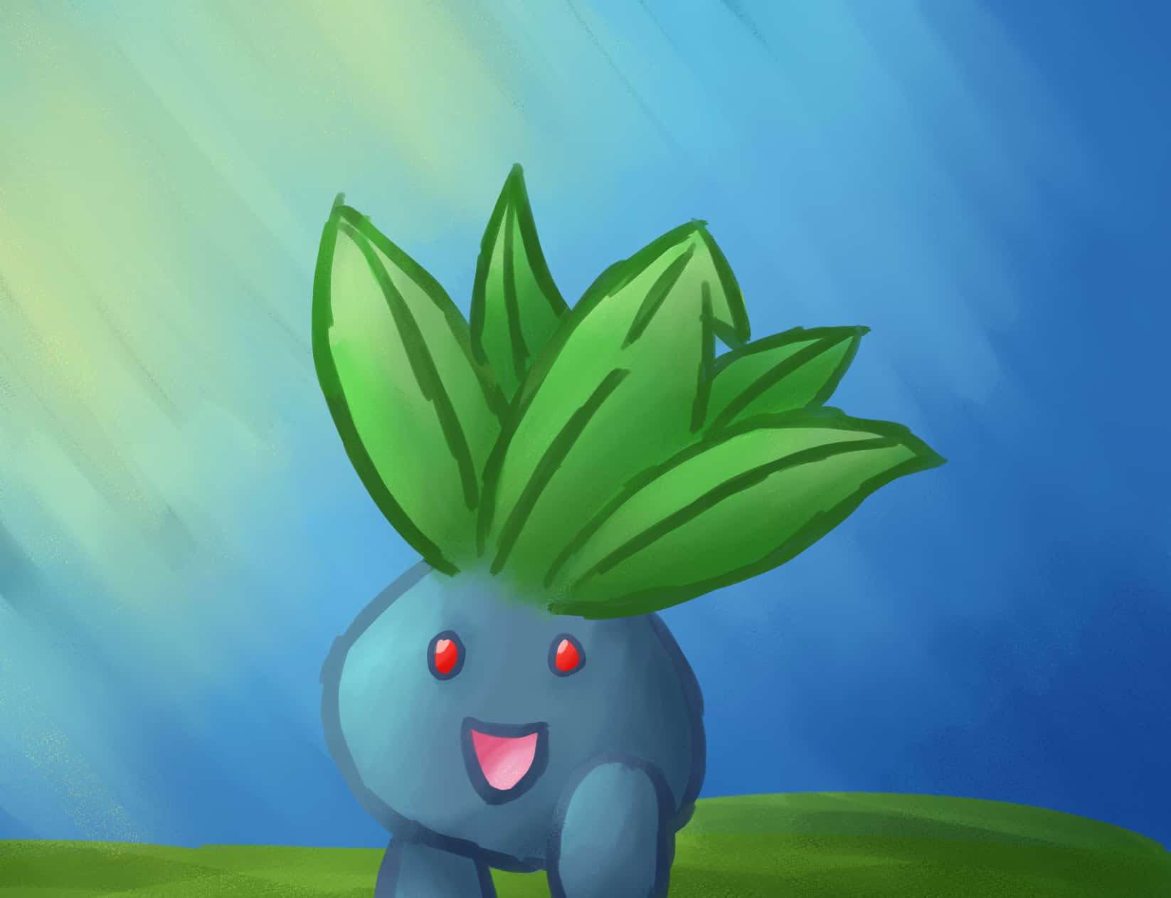 Oddish Fanart Background