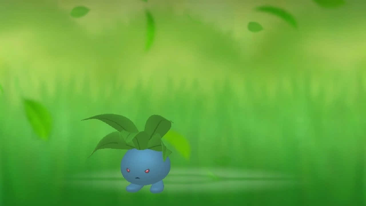 Oddish On Field Background