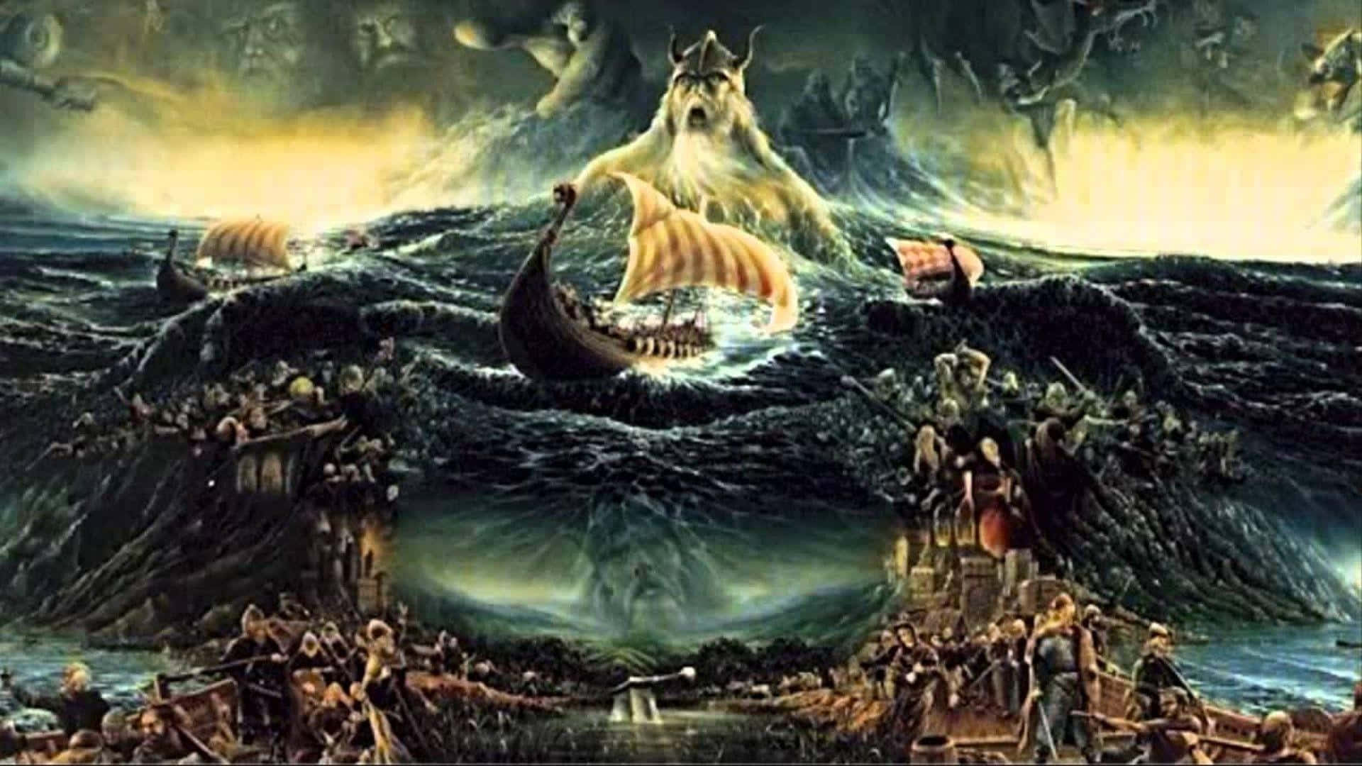 Odin The Allfather Of Norse Mythology Background
