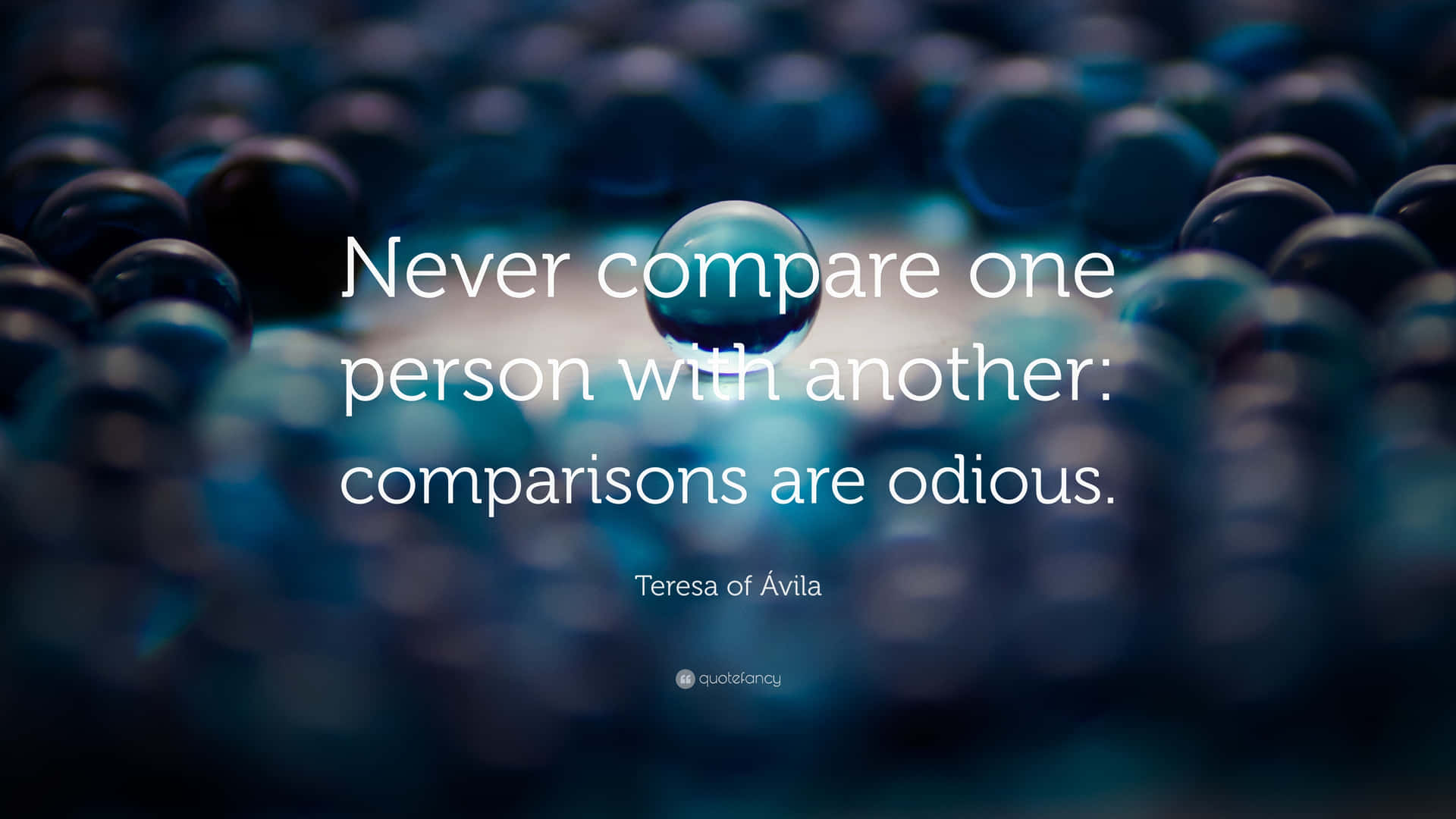 Odious Comparisons Quote Blue Background