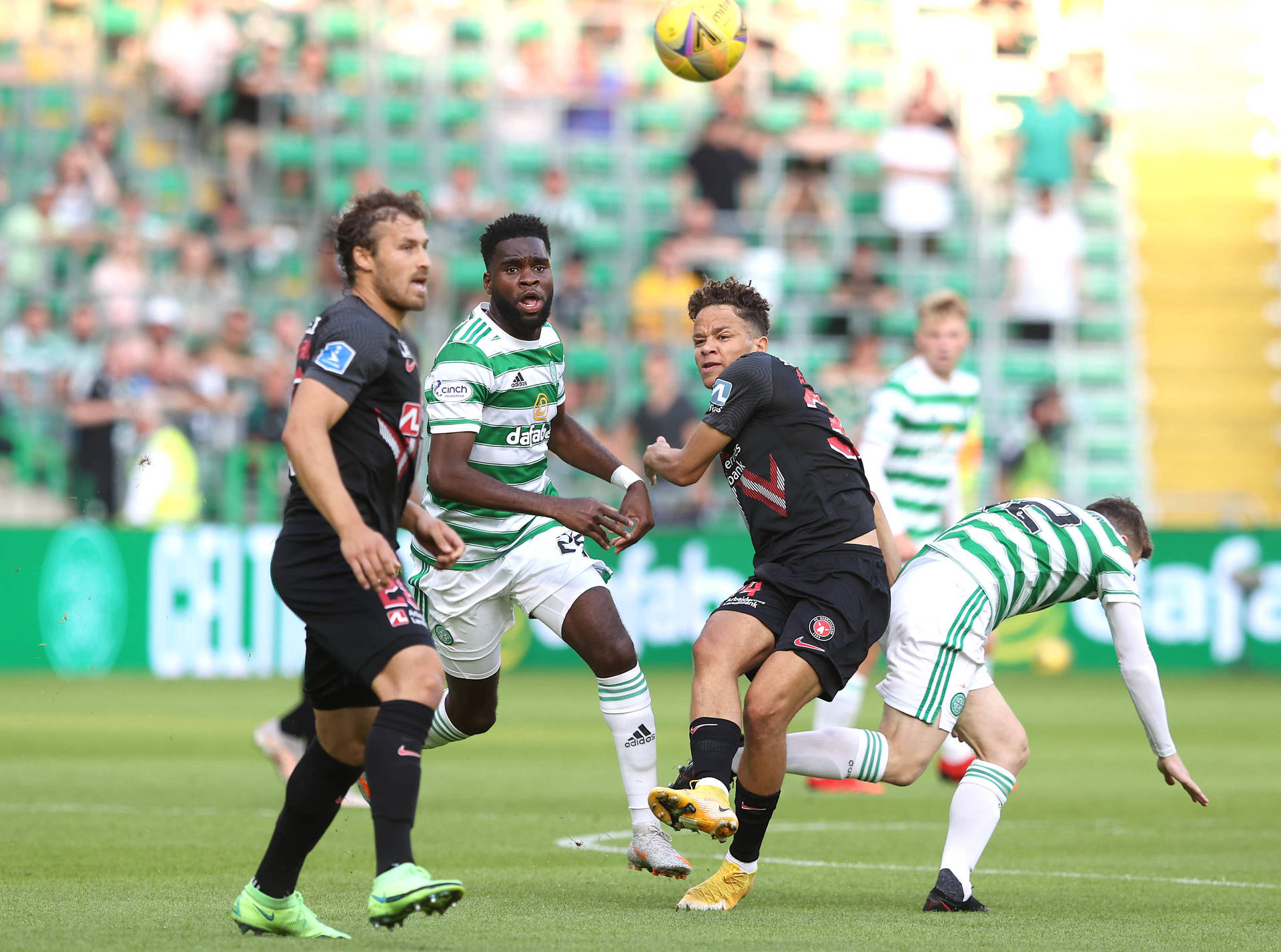 Odsonne Edouard Chasing The Ball In Action Background