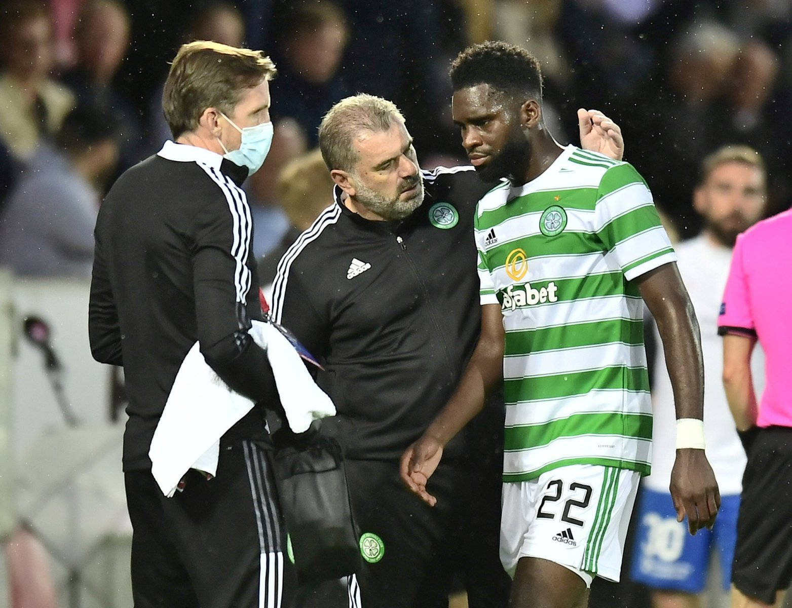 Odsonne Edouard With His Coaches