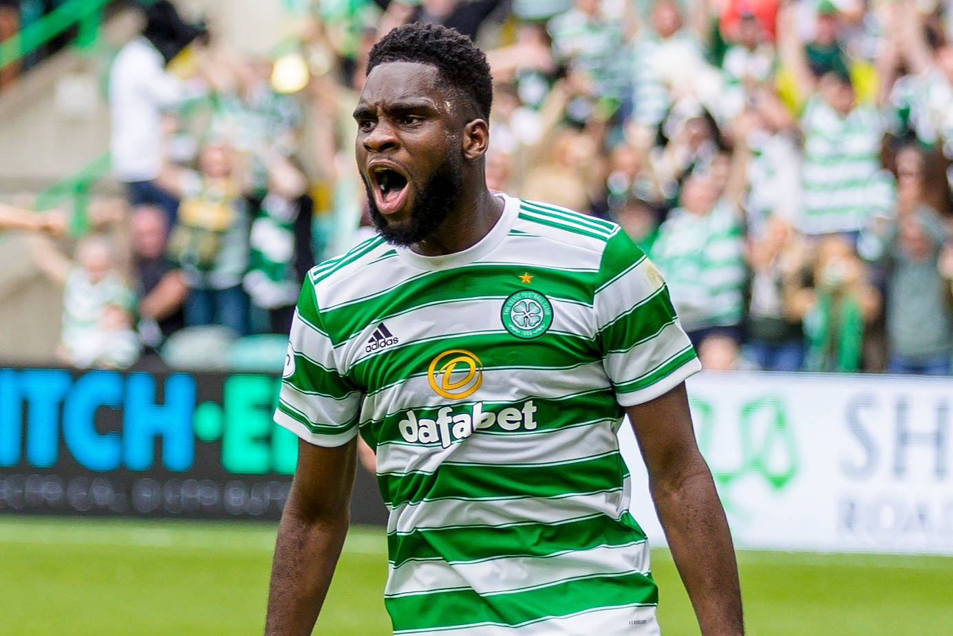 Odsonne Edouard Yelling With Distressed Expression Background