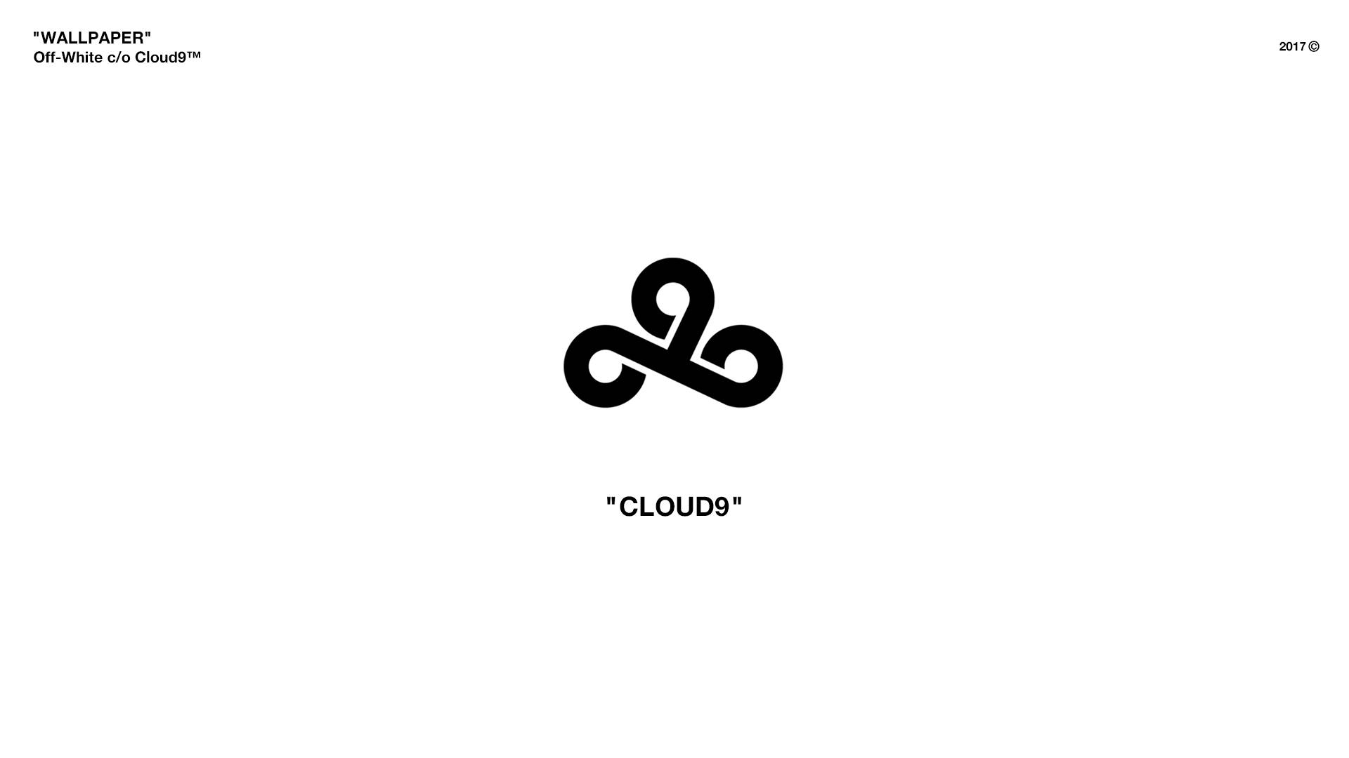 Off White Cloud9 Logo Background