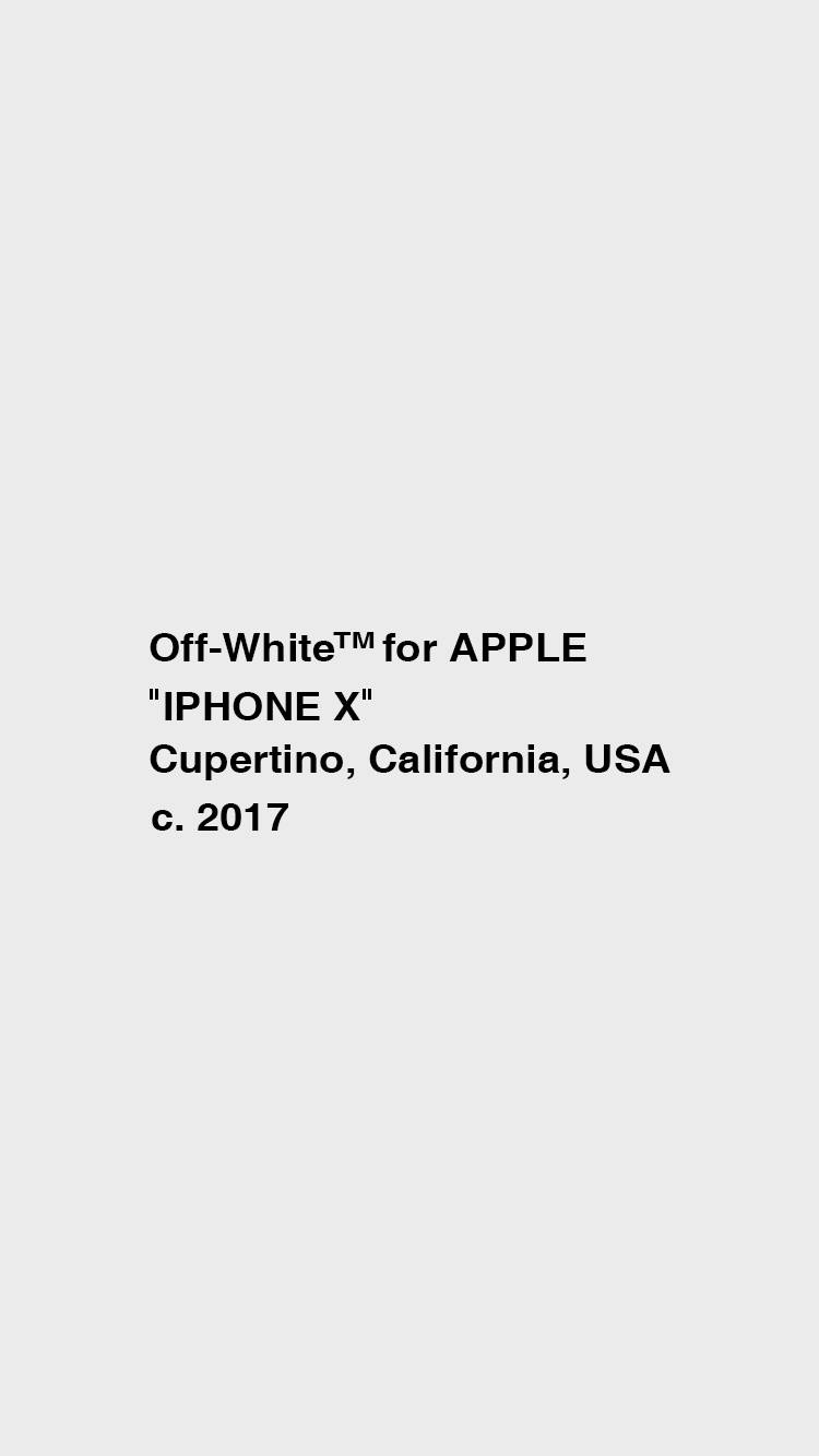 Off White For Apple Poster