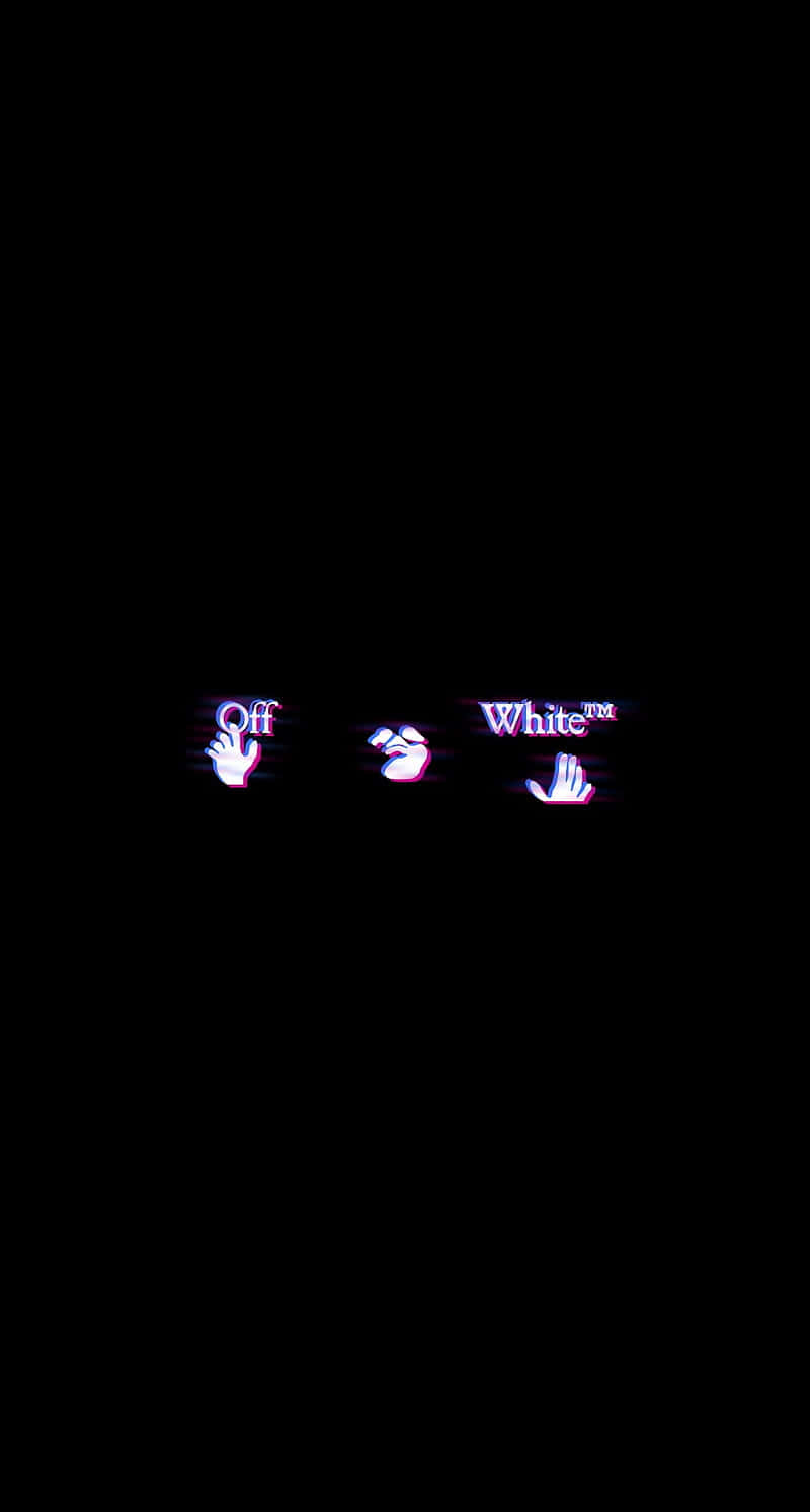 Off White Iphone Glowing Effects Background