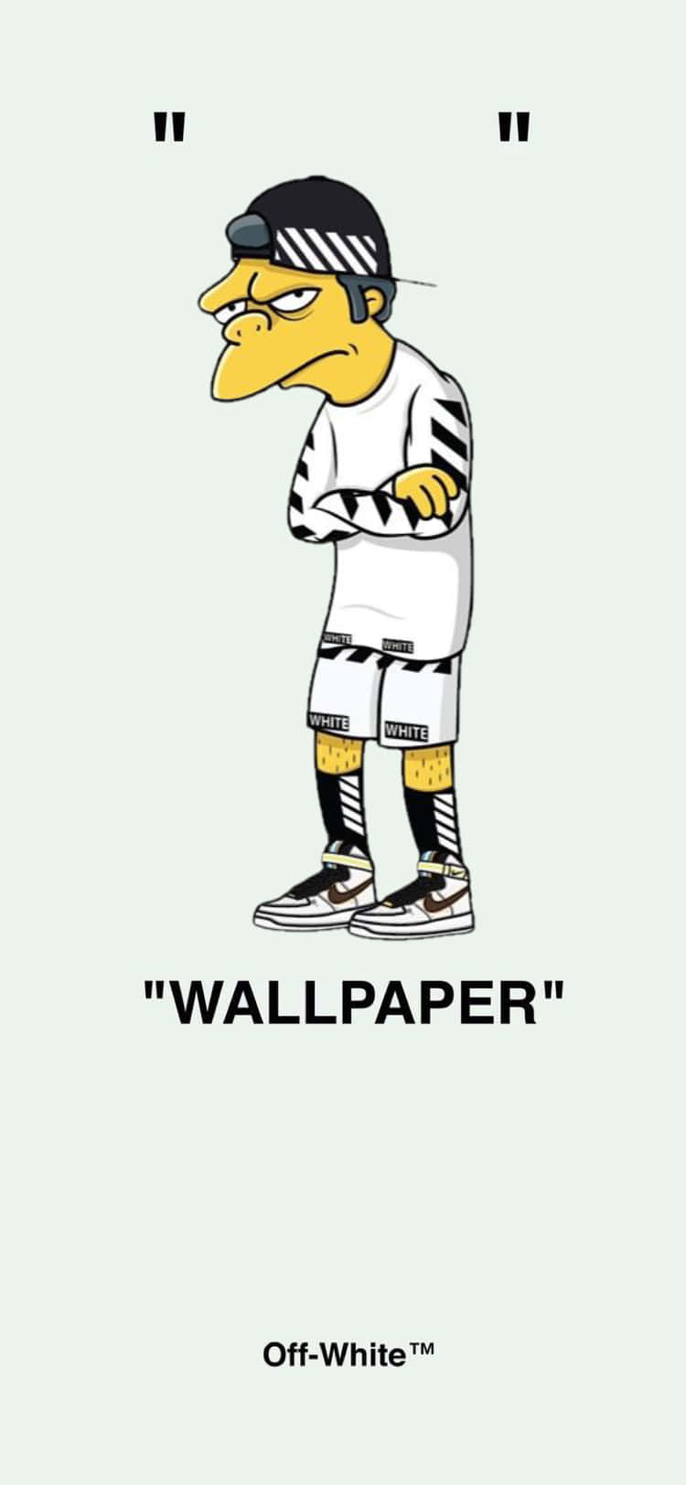 Off White Iphone The Simpsons Background