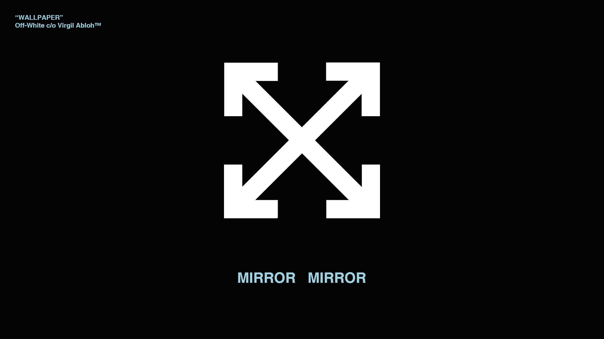 Off White Logo Mirror Mirror Background