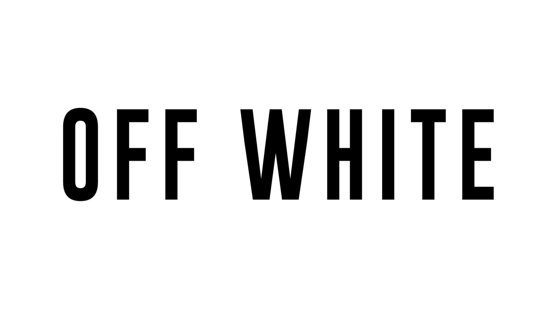 Off White Logo On A White Background Background