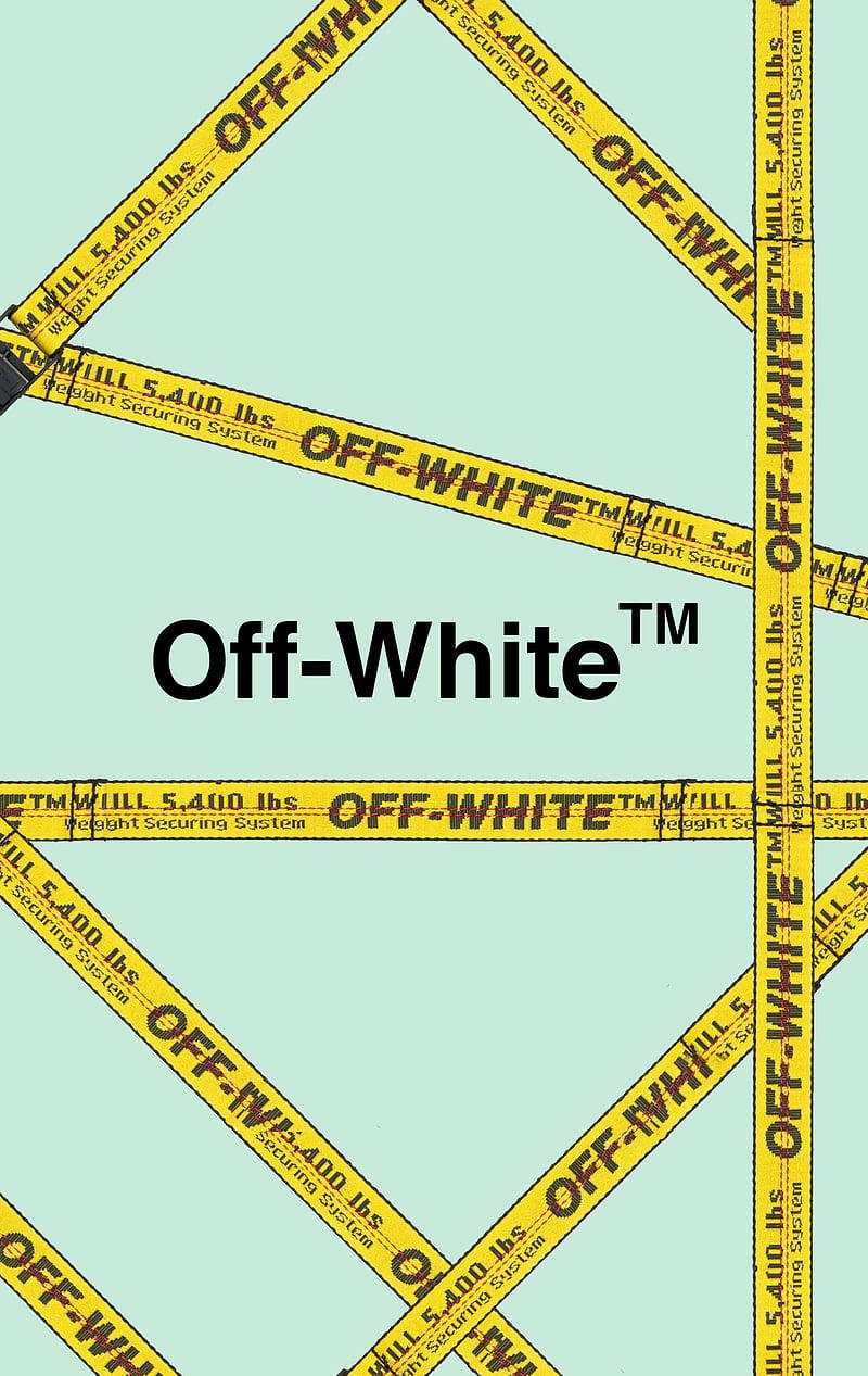 Off White Logo Yellow Belt