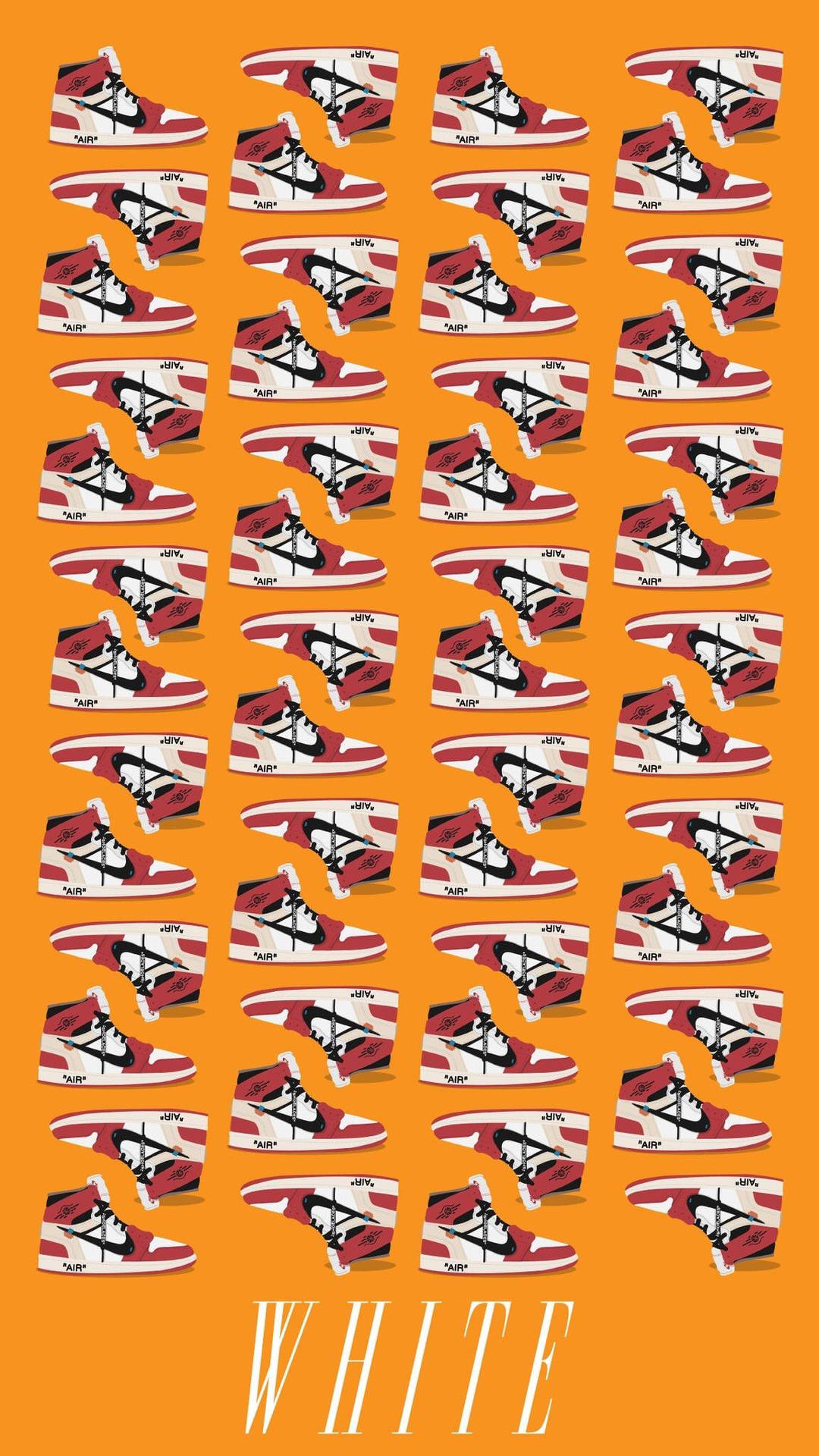 Off-white Nike Iphone Orange Background