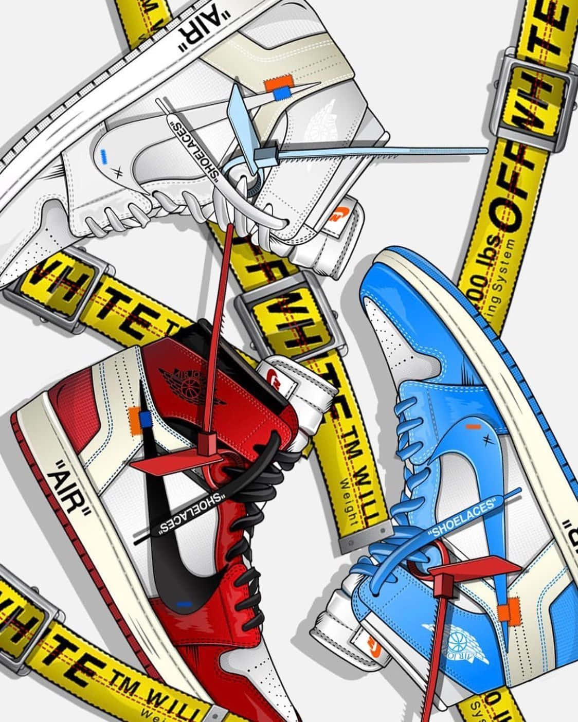 Off White X Jordan 1 High - Ottawa Background