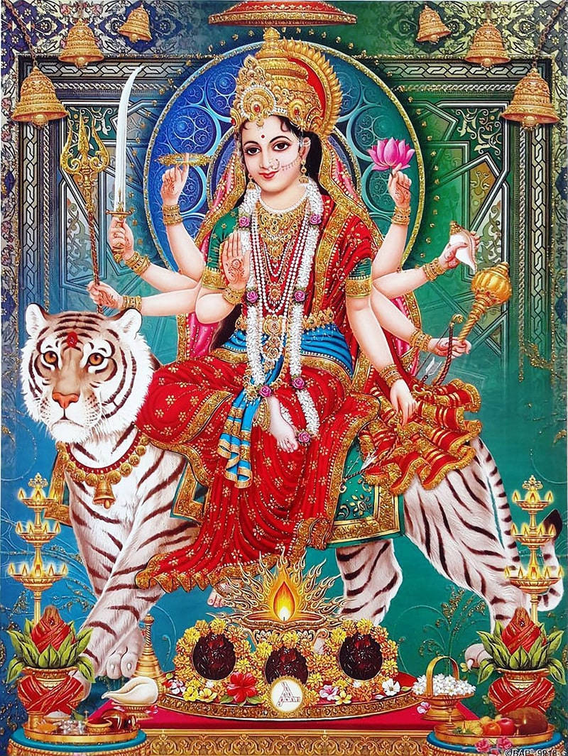 Offerings For The Goddess Durga Devi