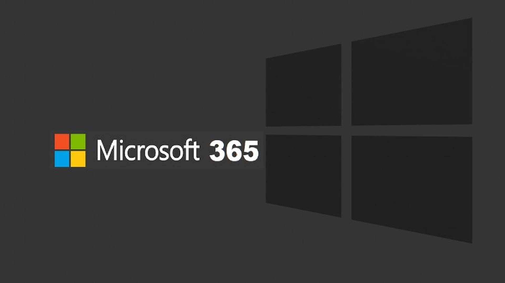 Office 365 Black Windows Logo Background
