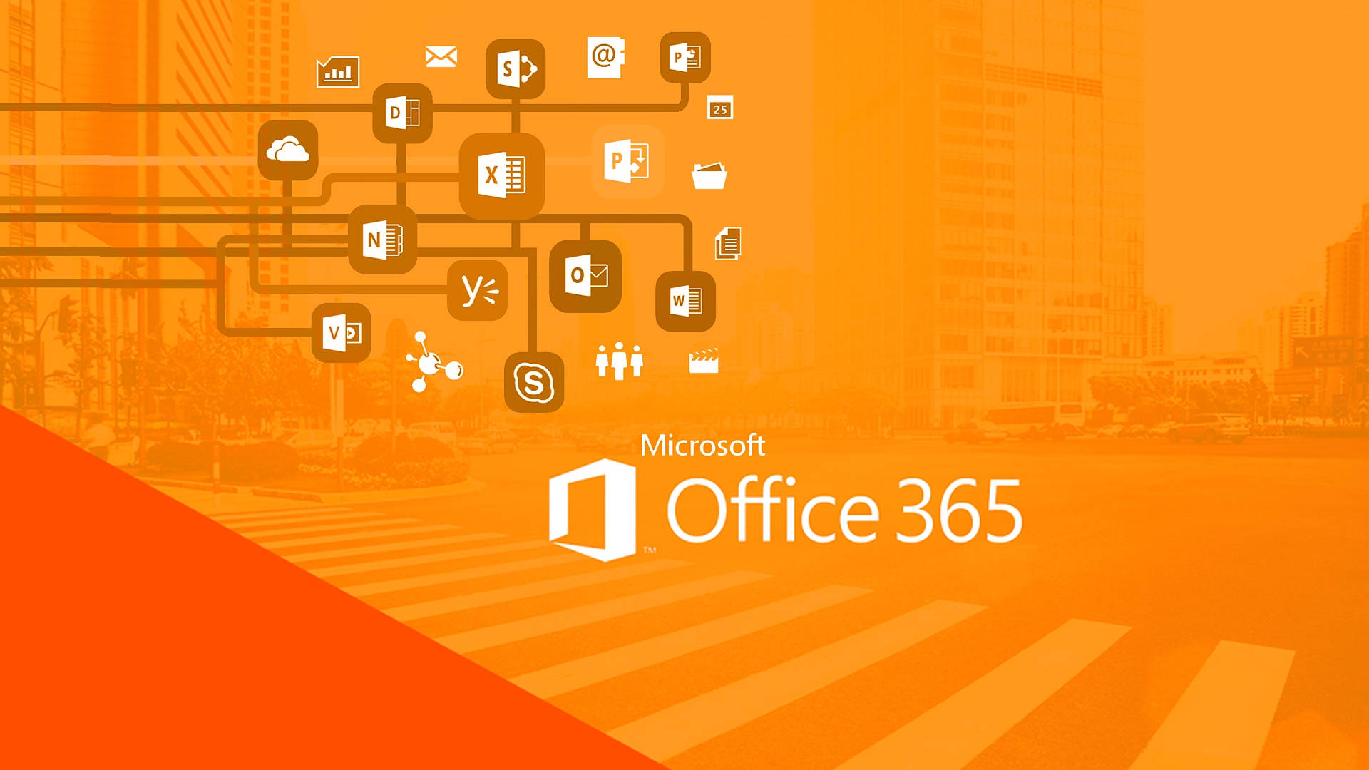 Office 365 Yellow Poster Background