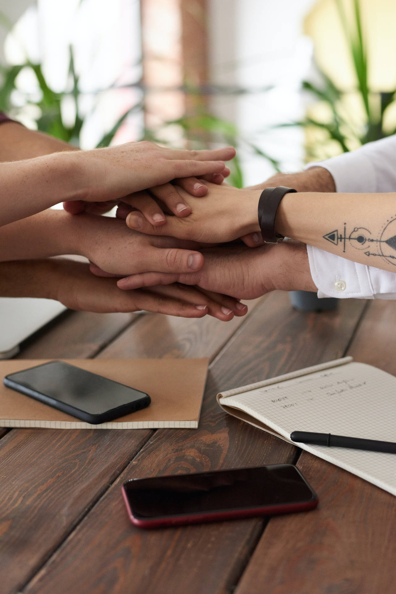 Office Team Hands