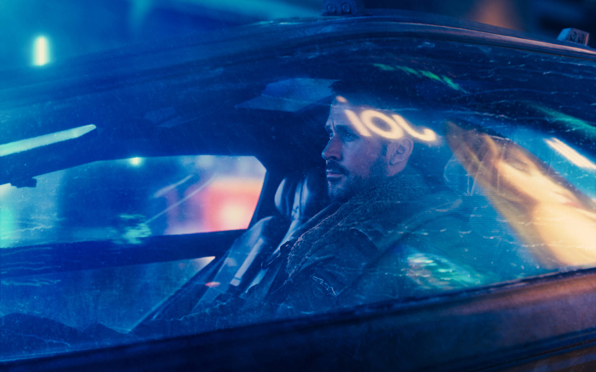 Officer K In Spinner Blade Runner 2049 4k Background