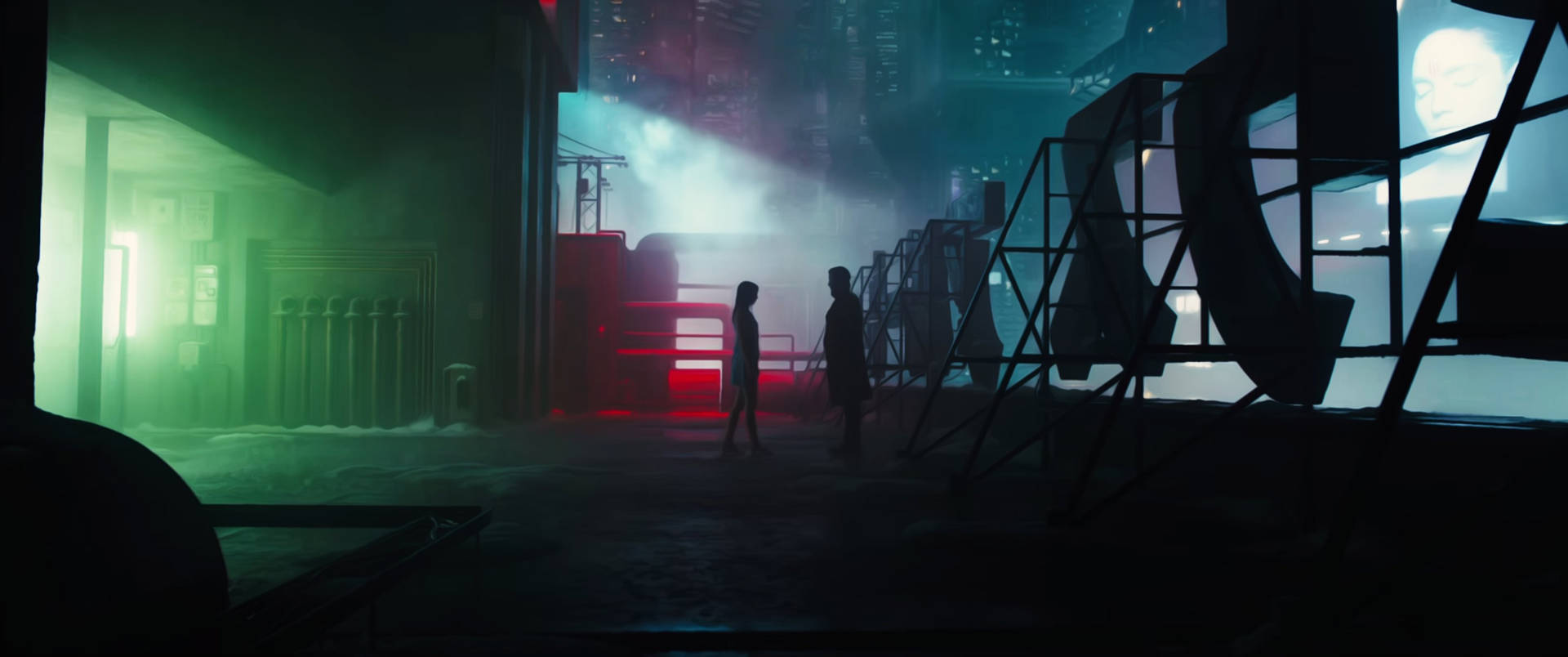 Officer K With Joi Blade Runner 2049 4k Background