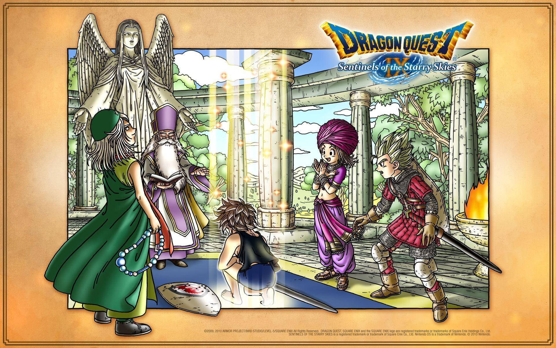 Official Art Of Dragon Quest Ix Background