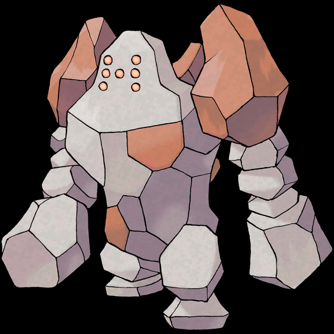 Official Art Of Regirock Background