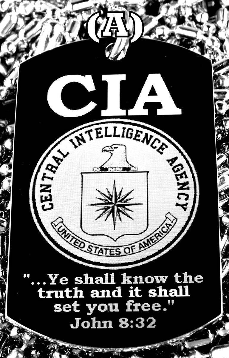 Official Cia Emblem On A Dark Background Background