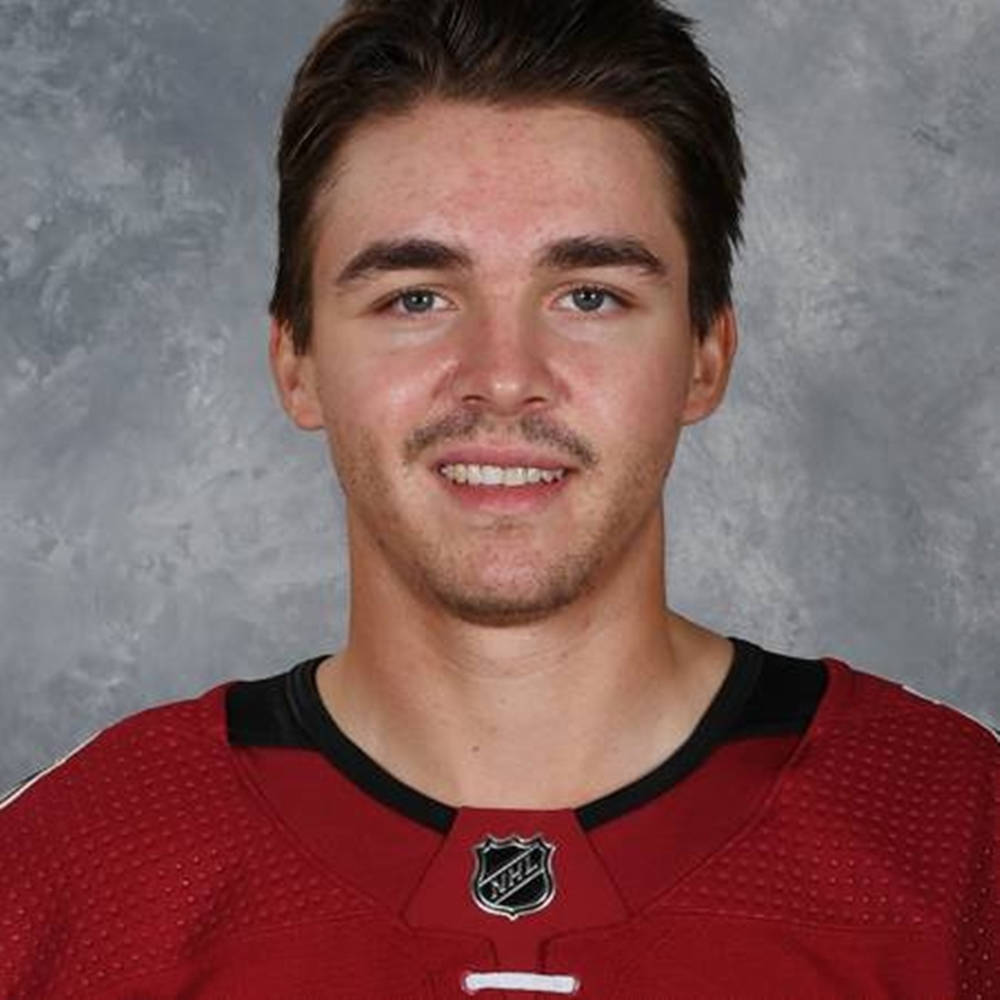 Official Headshot Of Clayton Keller For The 2019-2020 Hockey Season Background