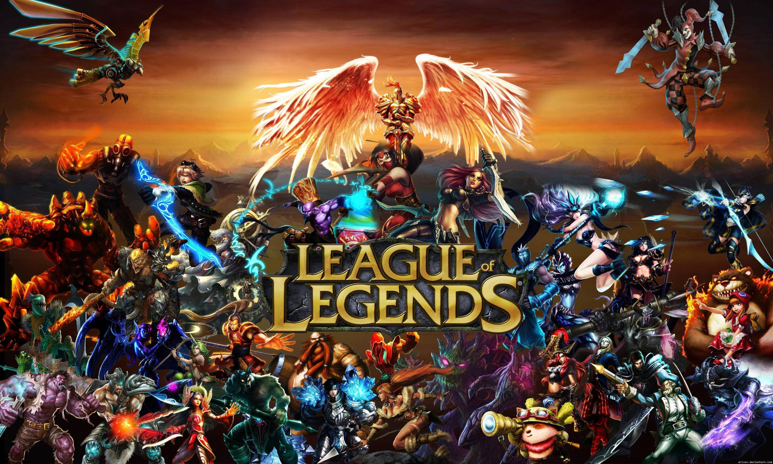 Official League Of Legends Logo Background