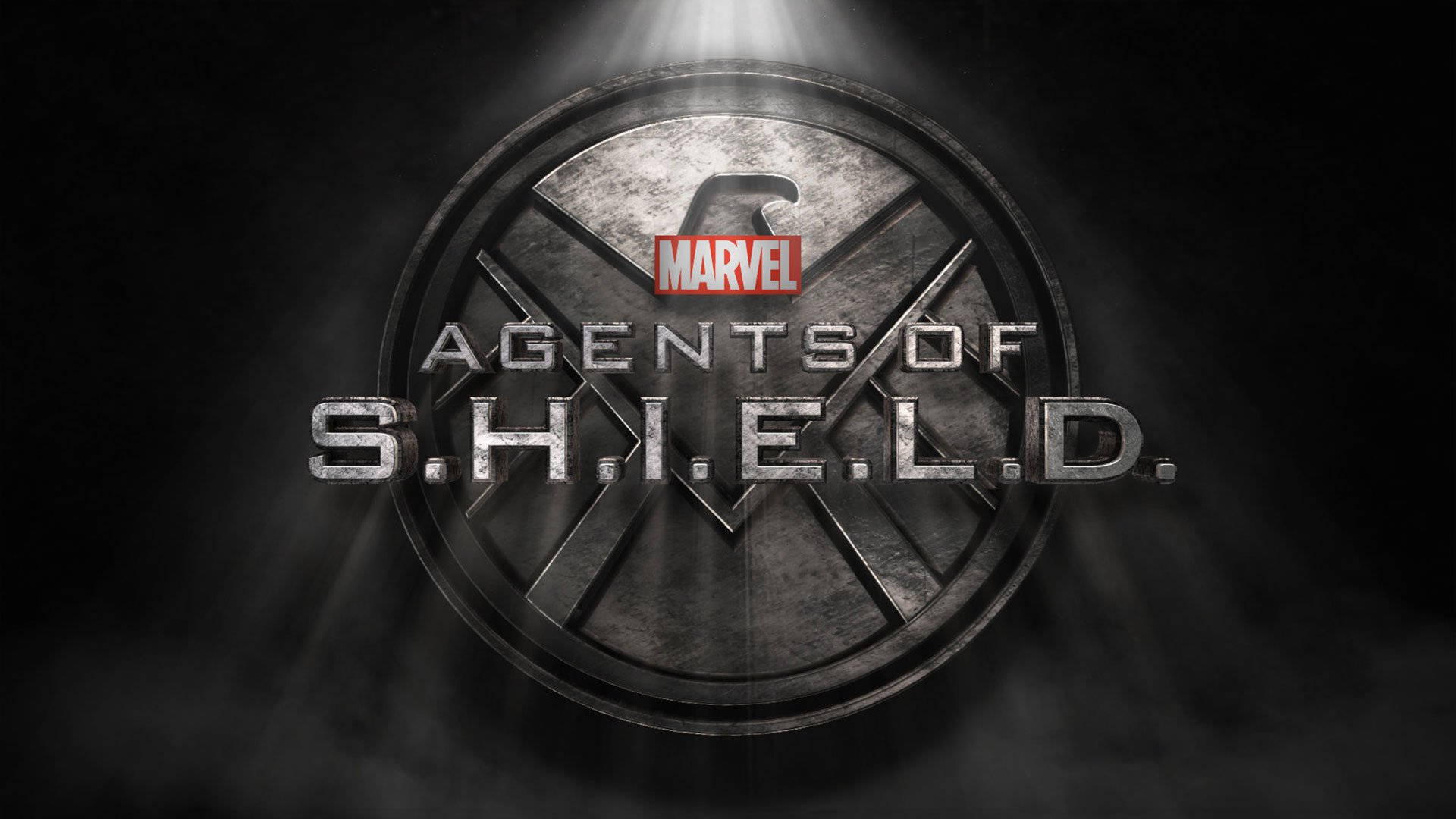 Official Marvel Agents Of Shield Logo Graphic Art Background