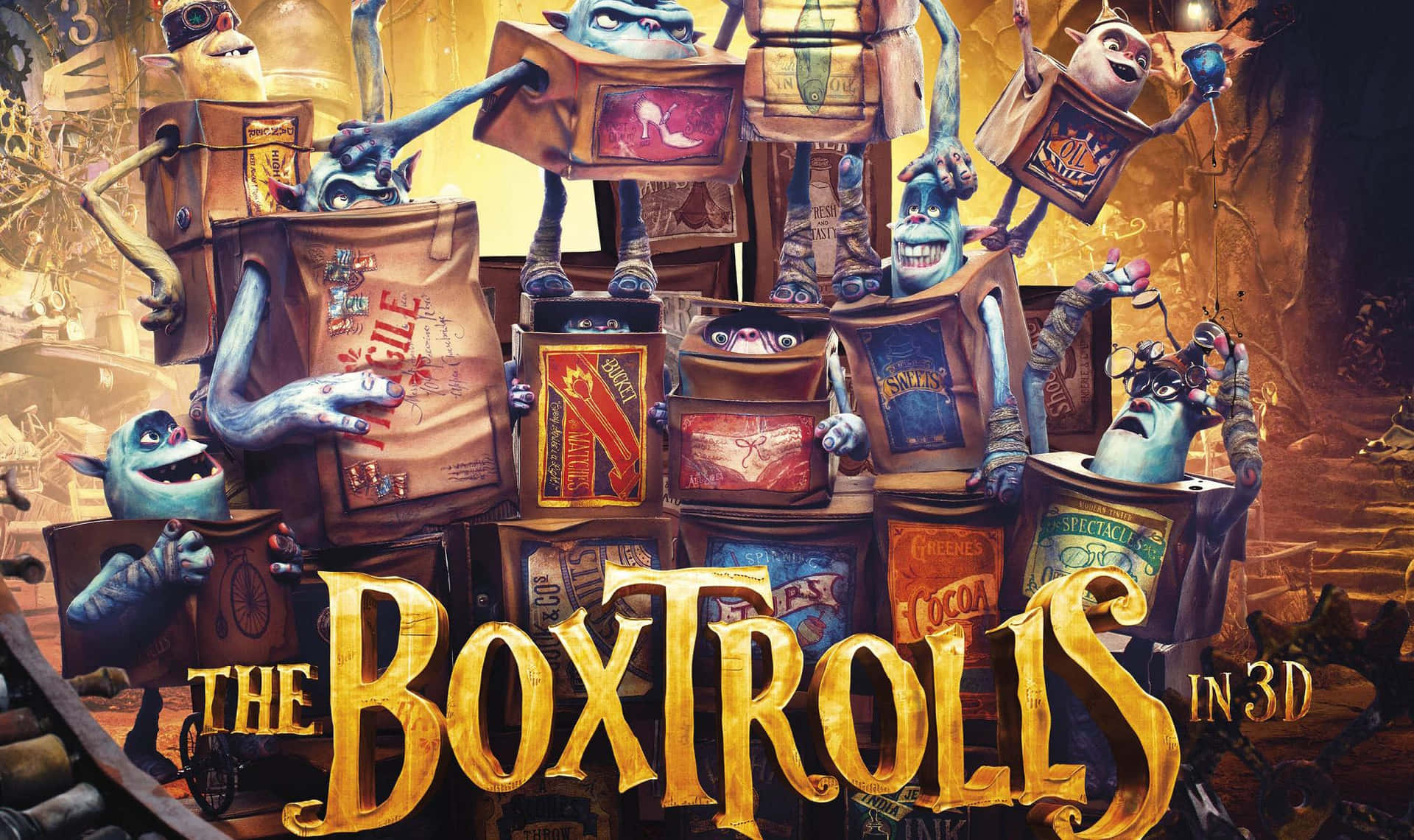 Official Poster Of The Boxtrolls 3d Background