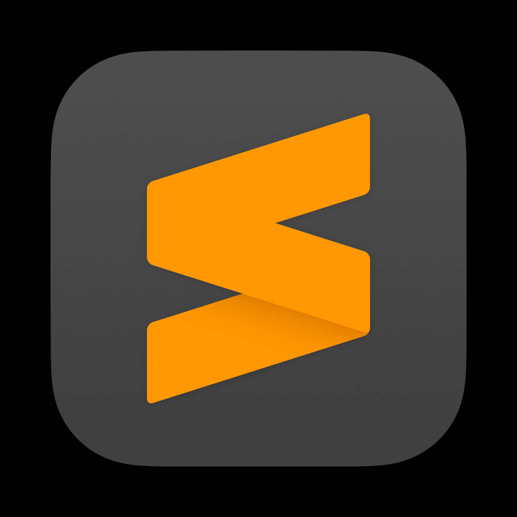 Official Sublime Text Software Logo Background