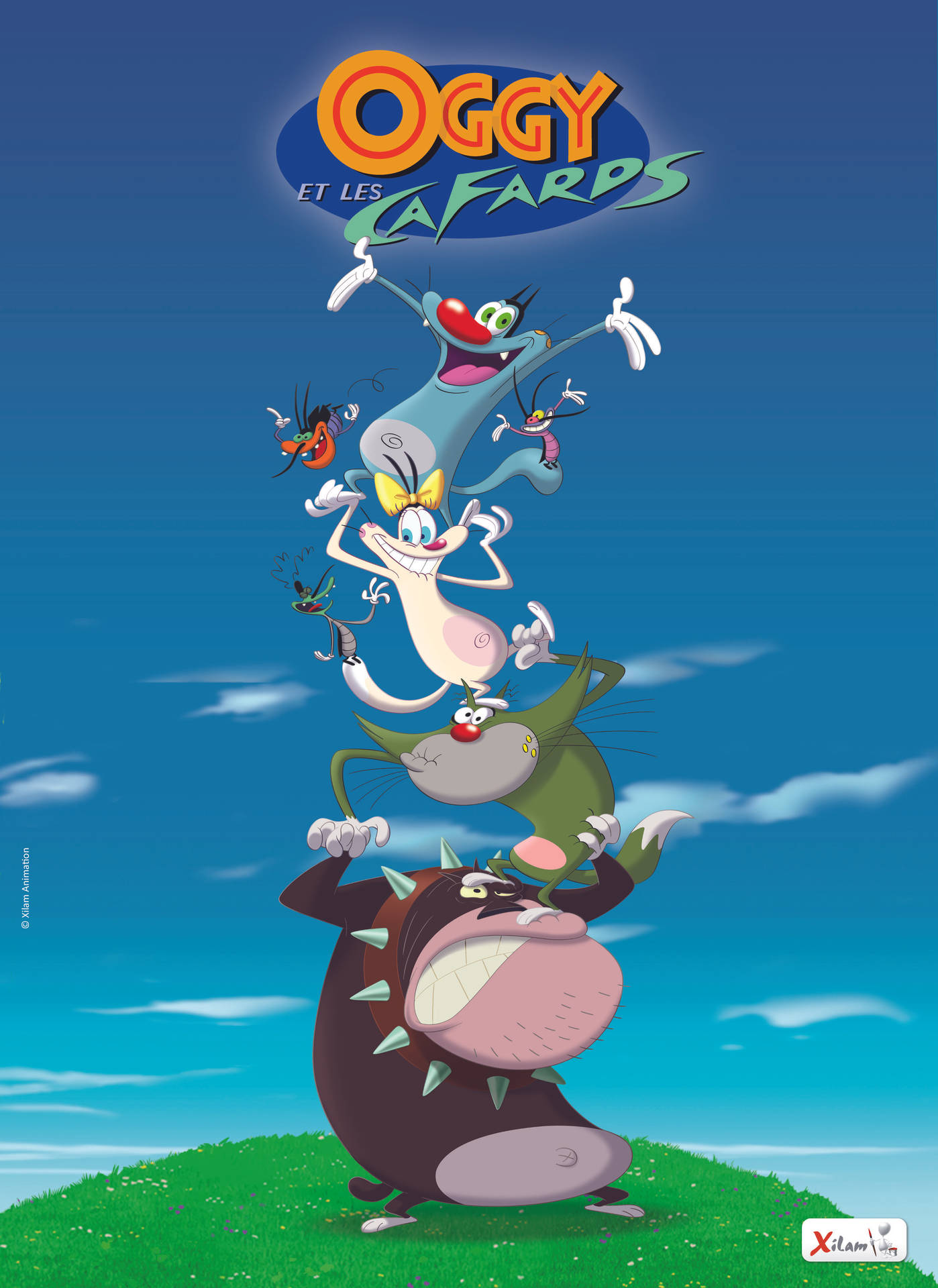 Oggy And The Cockroaches French Poster
