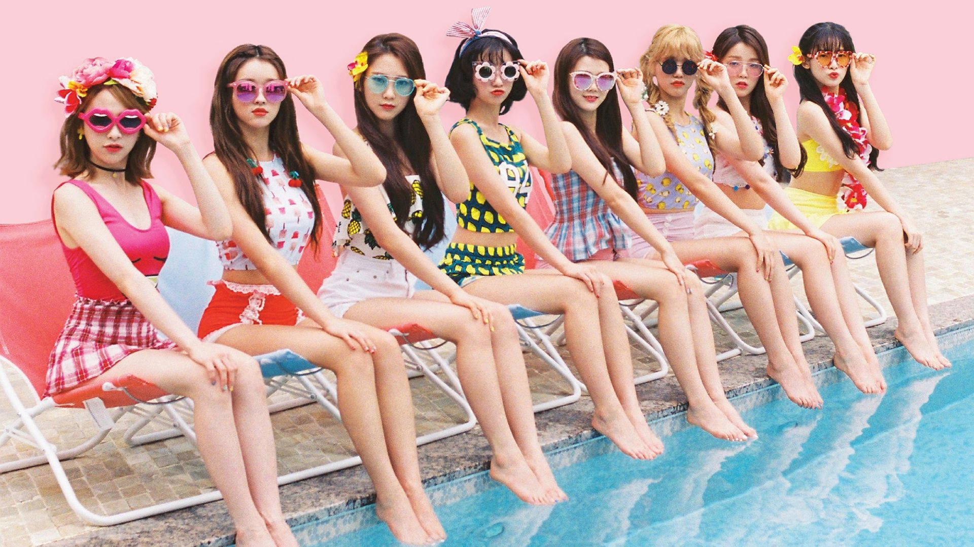 Oh My Girl A-ing Summer Concept Background