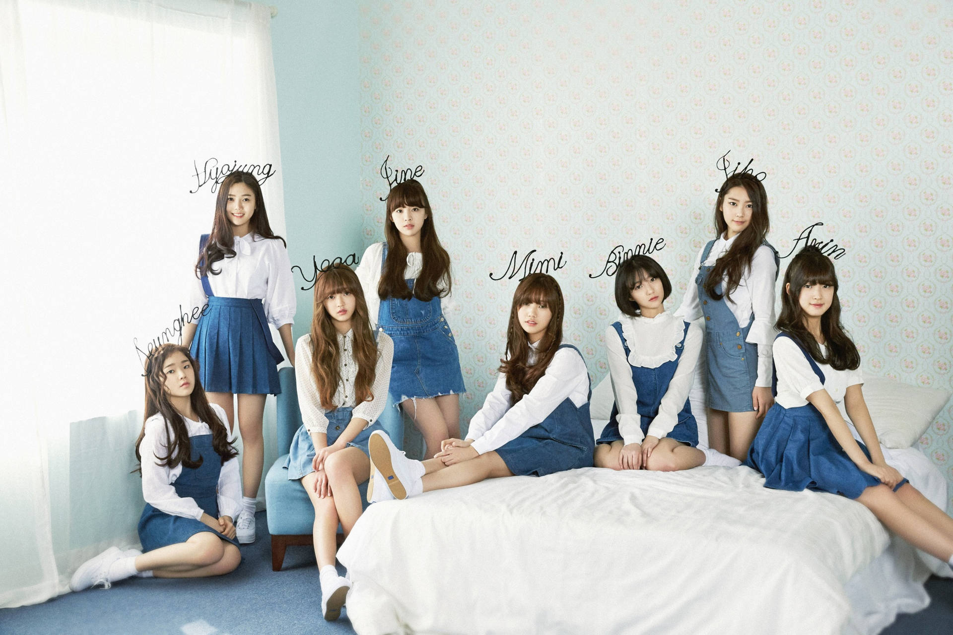 Oh My Girl Name Headbands Background