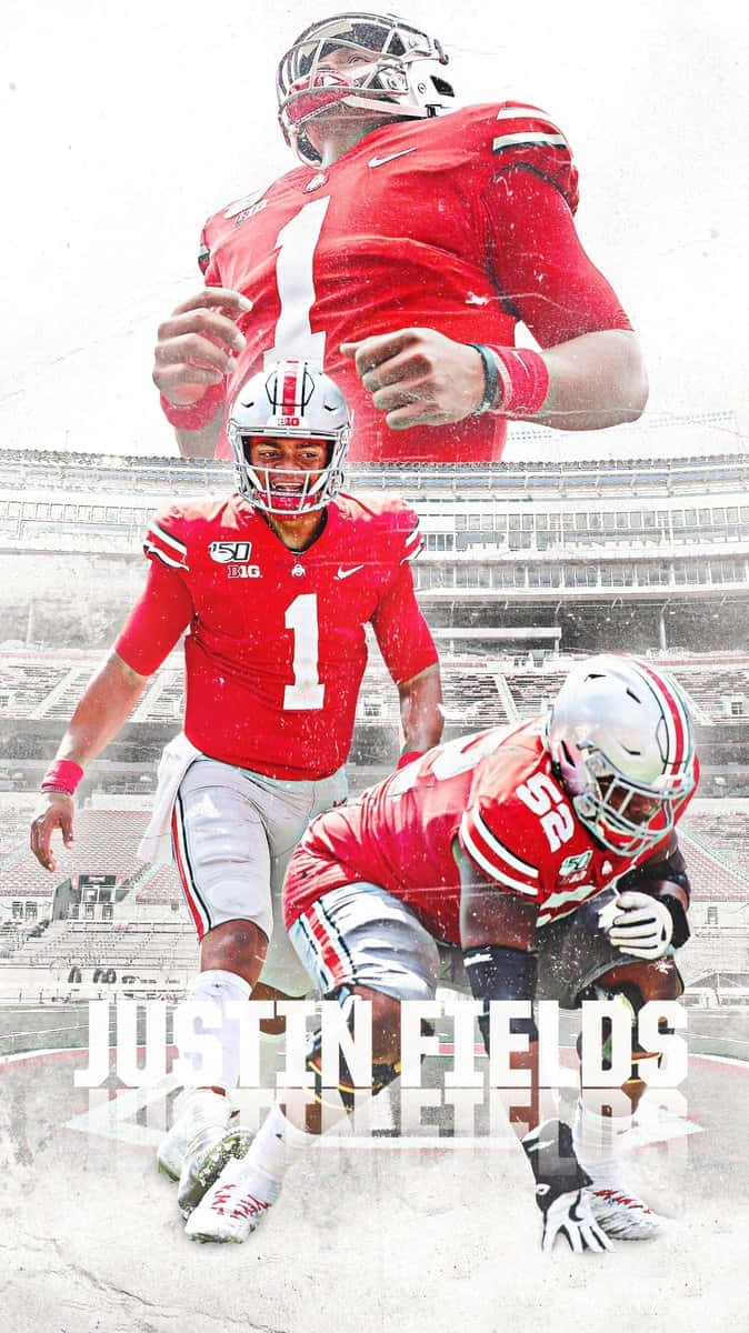 Ohio State Football Iphone Justin Fields Background