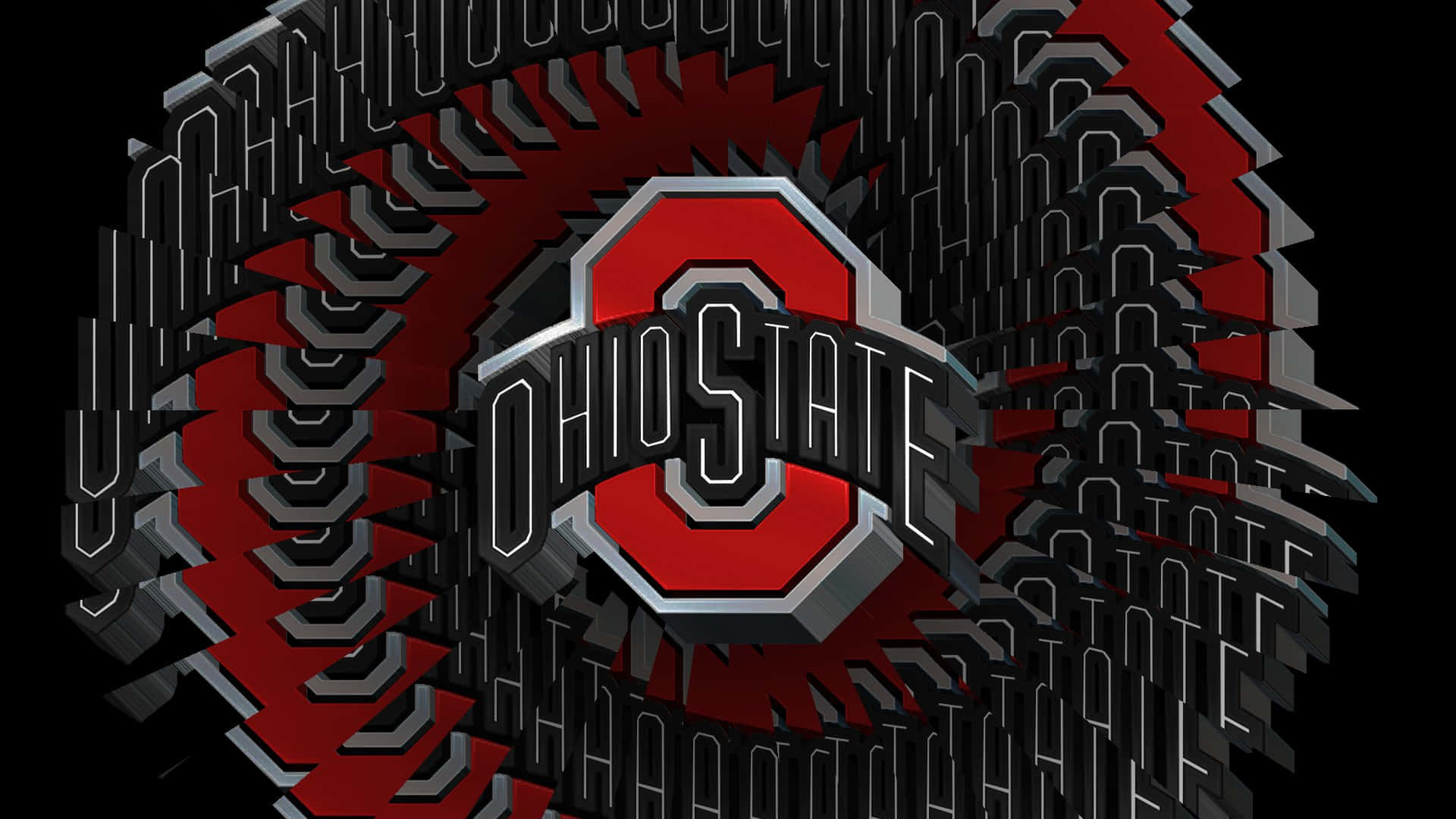 Ohio State Football Logo Warped Graphic Design Background