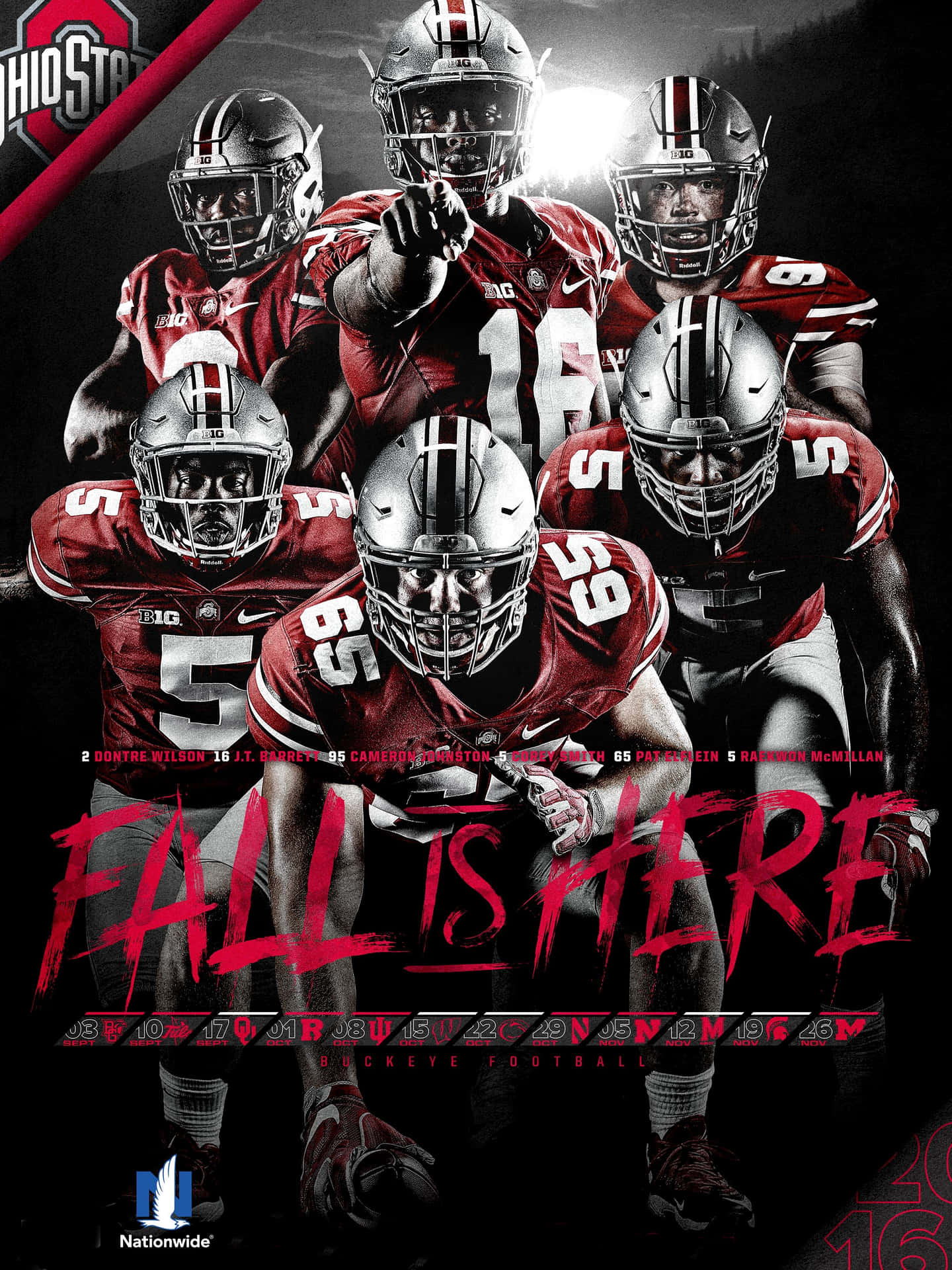 Ohio State Football Team Fall Is Here Poster