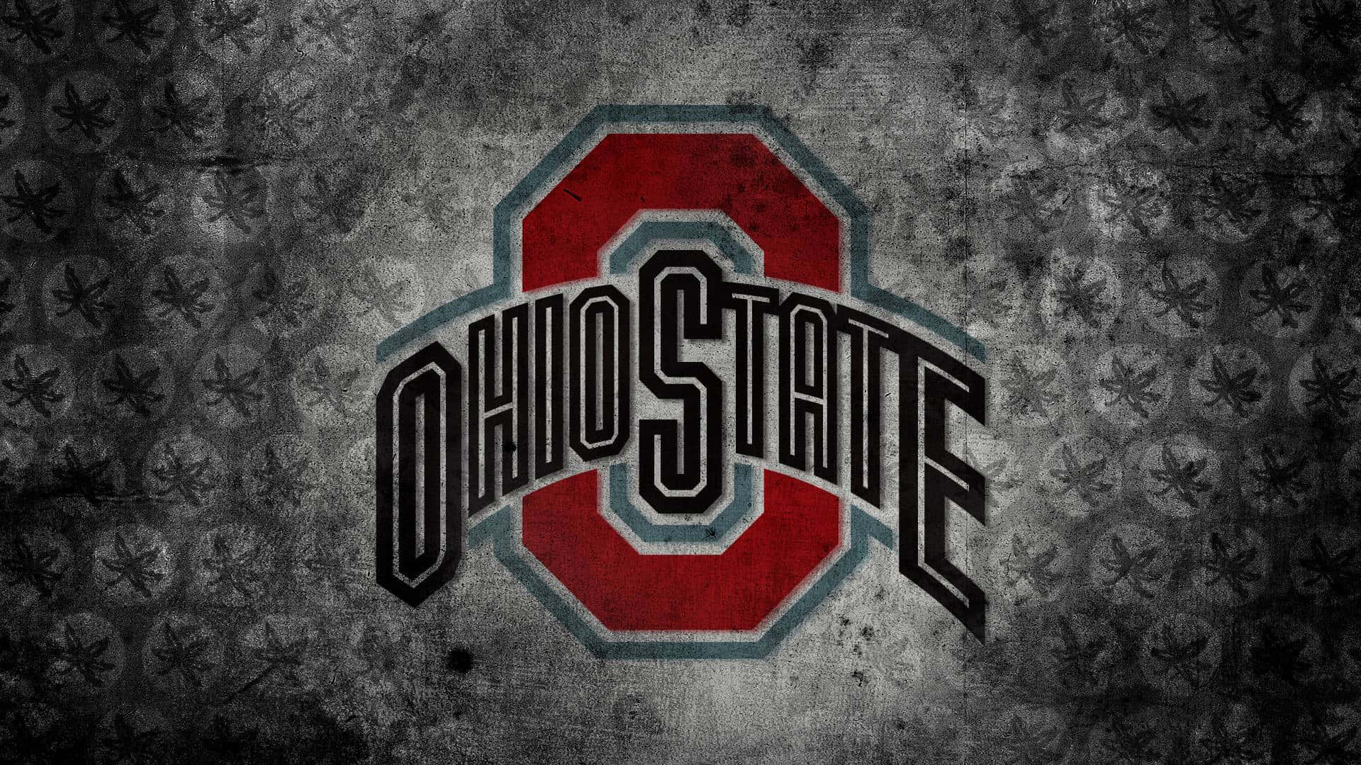 Ohio State Logo Buckeye Leaves Inside Circles Background