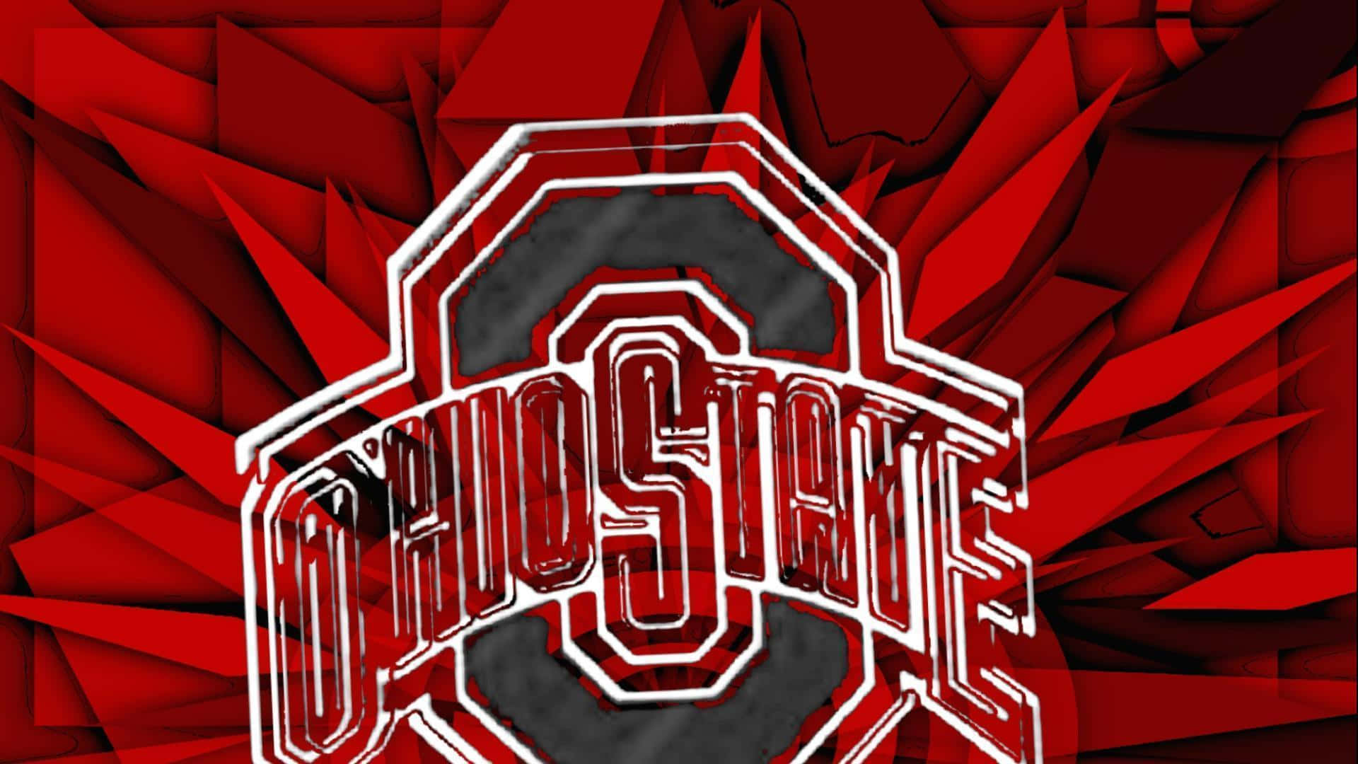 Ohio State Logo In Transparent White Font