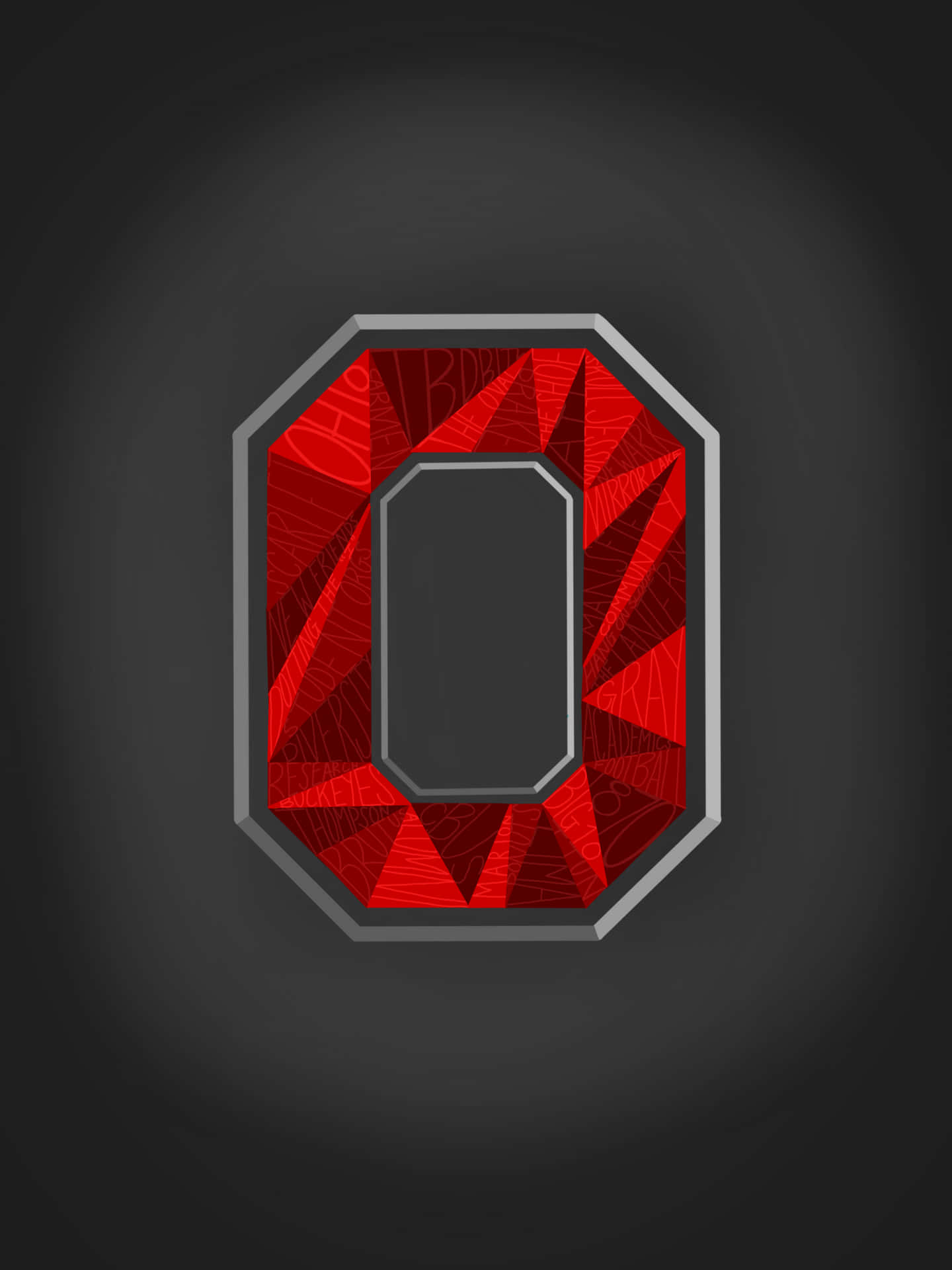 Ohio State Logo On A Black Background