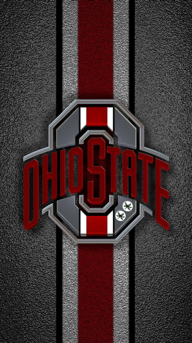 Ohio State Logo Red And White Stripe